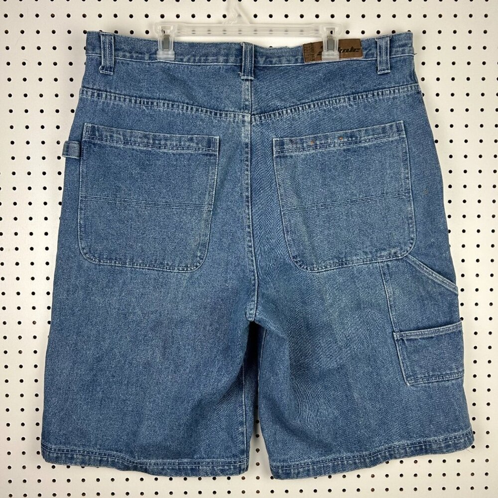 DNM‎ Attitude Baggy Denim Jorts Sz 42 Shorts Vintage Skater Grunge Hip Hop 90s
